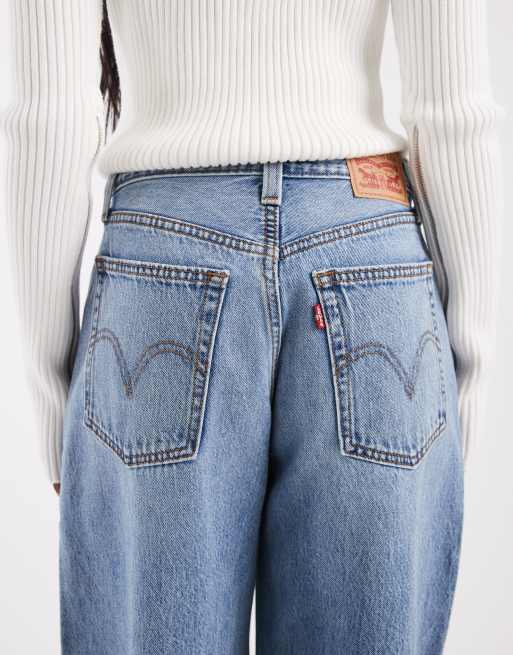 Levi's - Middy - Jeans met ballonpijpen in lichtblauw, 4 van 5