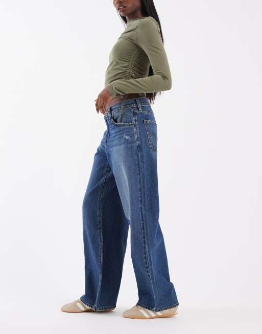 Levi's - Middy - Jeans met ballonpijpen in middenblauw, 2 van 5