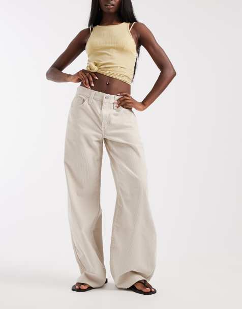 Levi's - Middy - Jeans met ballonpijpen in wit - view 1