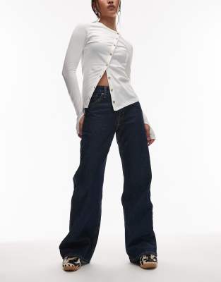 Levi's - Middy - Lockere Bootcut-Jeans in Indigo-Blau-Marineblau