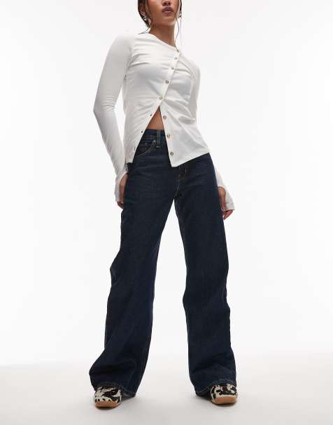 Levi's middy loose boot denimjeans i indigoblå - view 1