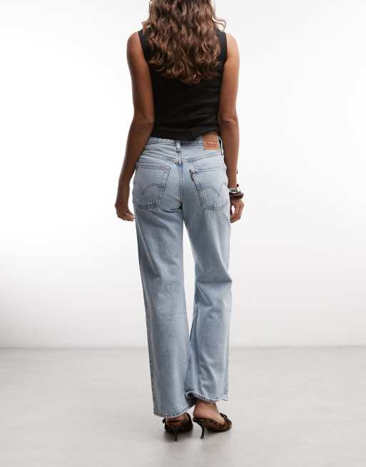 Levi's middy loose boot jeans in bleach wash , 5 of 5