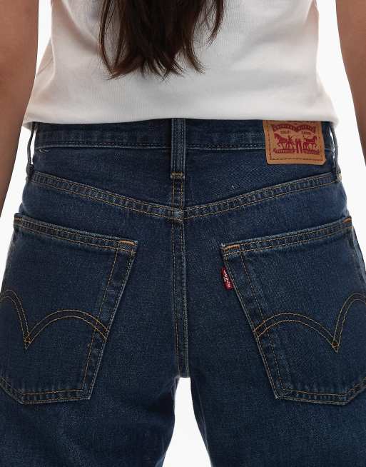 Levi's middy loose boot jeans in donkere wassing - zwart, 5 van 5