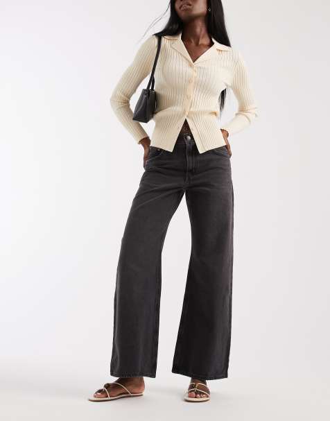 Levi's middy loose boot jeans in washed black - view 1