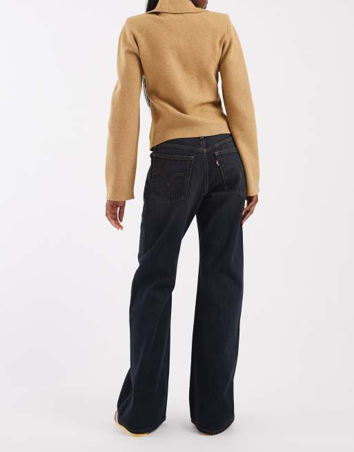 Levi's - Middy - Sorte løstsiddende bootcut-jeans, 2 af 5