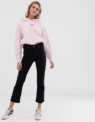 levi's cropped flare jeans