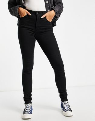 Levi's Mile High Skinny Jean in Clean Black | ASOS