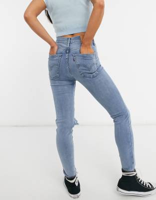 levi's mid high super skinny