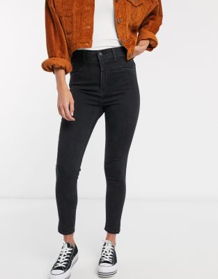 mile high super skinny levi's black