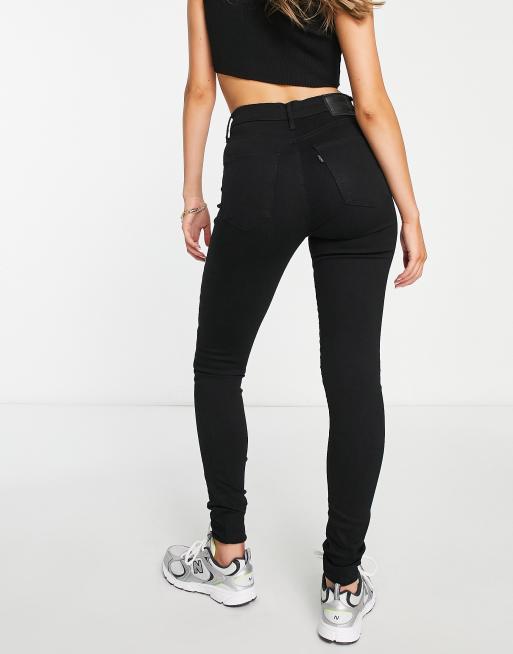 Levi's mile high super skinny jean in black | ASOS