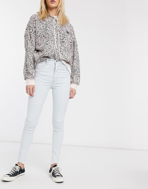 Levi S Mile High Super Skinny Jean In Bleach Wash Asos