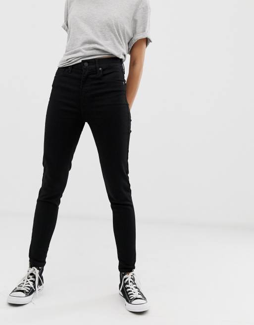 Levi's mile high super skinny black shop galaxy