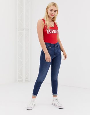 levi's mile high slim cropped jeans