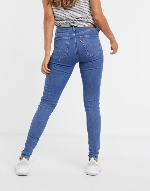 Levi's mile high super skinny blue sale