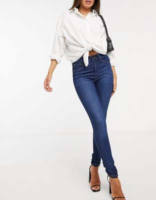 levi's dark blue skinny jeans