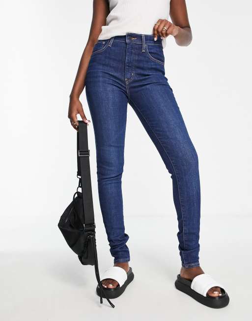 Levi's mile high super skinny jeans in dark wash | ASOS