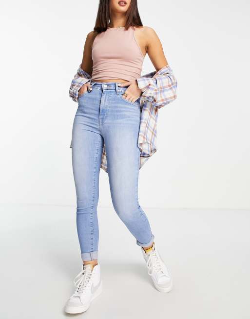 Levi's mile high 2025 super skinny light blue