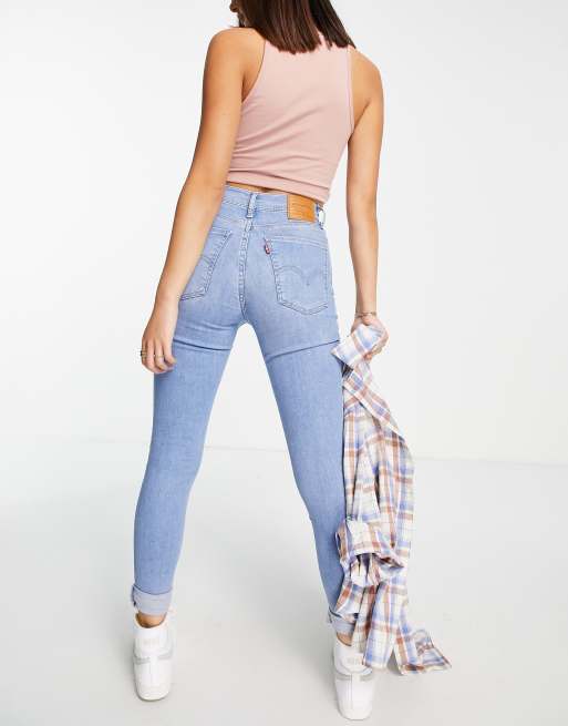 Levi's mile high super on sale skinny light blue