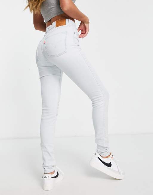 Levi's mile high super deals skinny jeans white