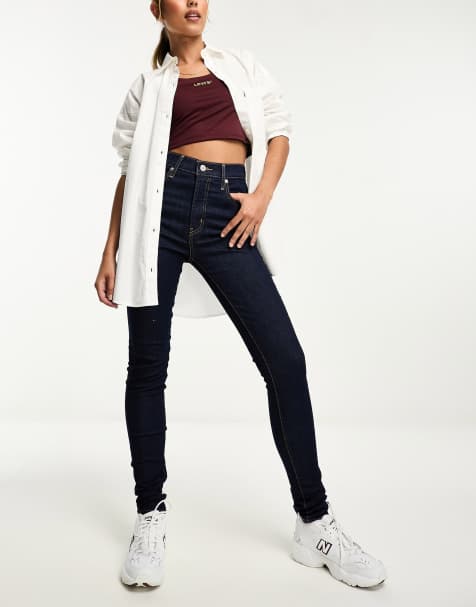 Levi's - Mile high - Superskinny jeans in indigo blauw - view 1