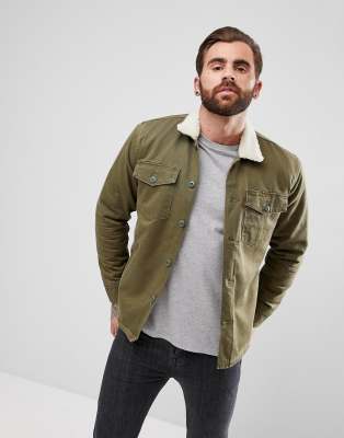 levi's sherpa lined military jacket