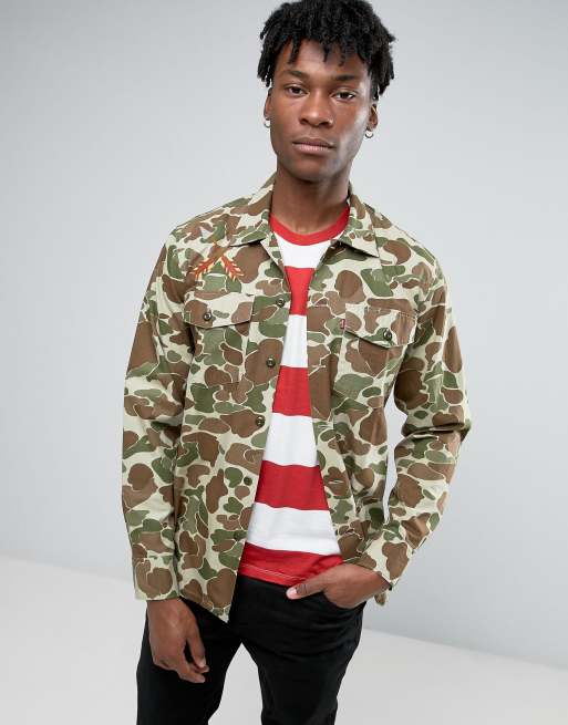 Levi's camo jacket new arrivals