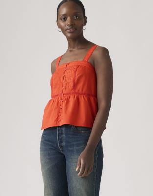 Mimi - Blouse à manches longues - Rouge L