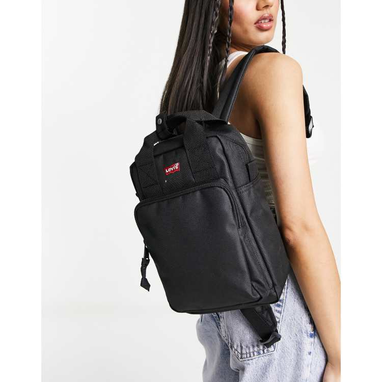 Levi s mini backpack in black with batwing logo ASOS