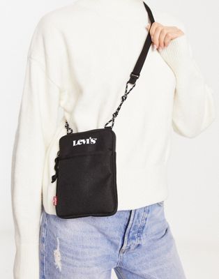 Levi's mini crossbody tech bag in black