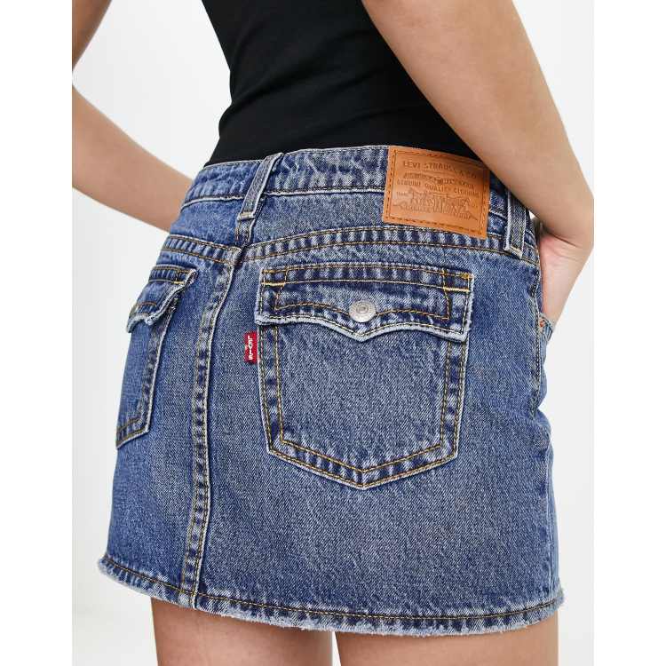 Levis mom outlet skirt