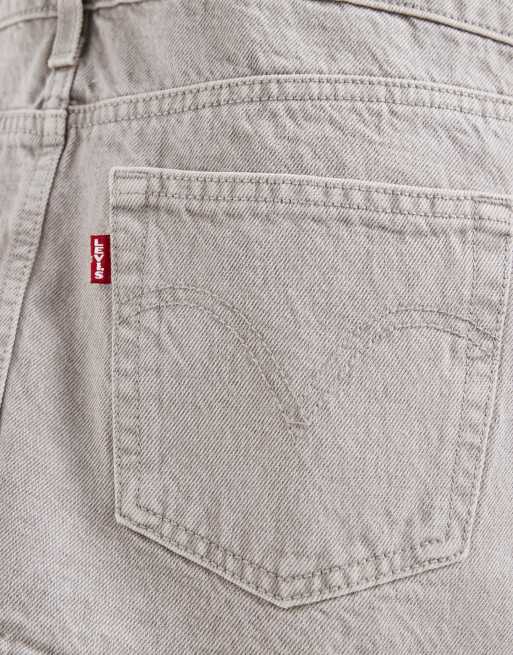 Levi's mini zip dress in grey, 3 of 4