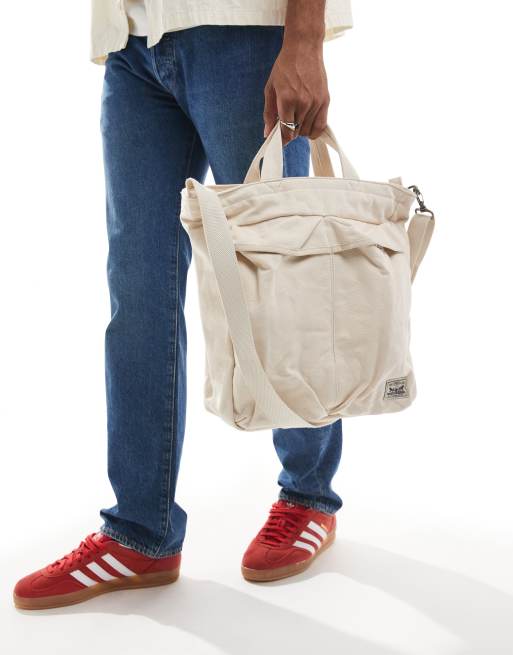 Levi's - Mission Bay - Beige totetag i lærred