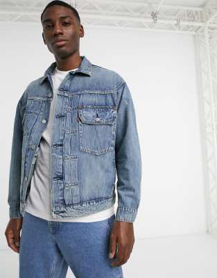 Levi's Modern Type 2 Denim Trucker Jacket In Nippy Cool Mid Wash-blue ...