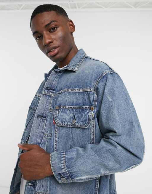 Long Type Ii Trucker Jacket - Medium Wash