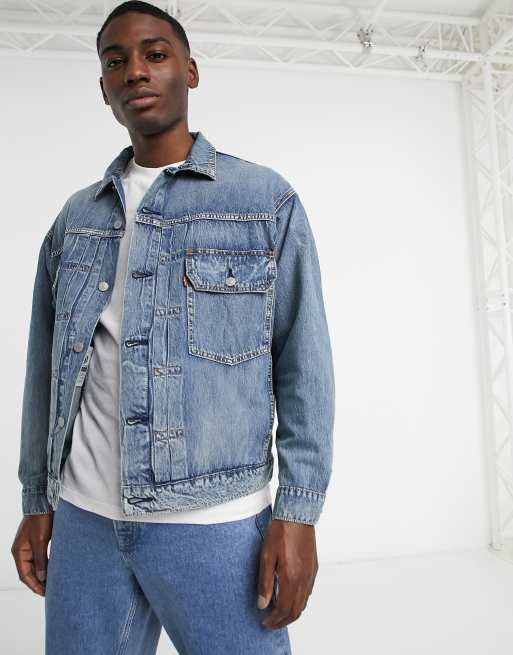 Levi s Modern Type 2 Giacca trucker in denim con lavaggio