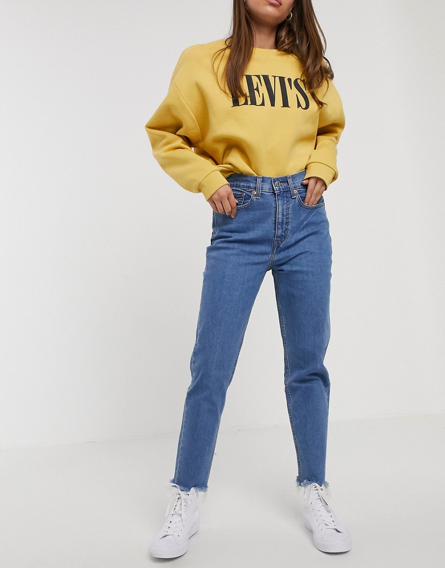 Levi's - Mom jeans in midblauwe wassing