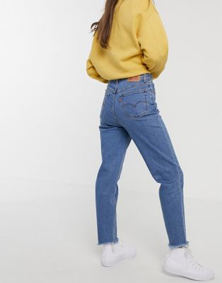 Levi's mom jeans in midwash blue | ASOS