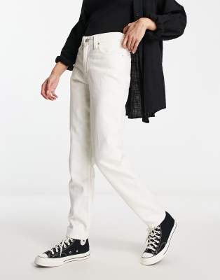 Levi's - Mom-Jeans in Weiß im Stil der 80er