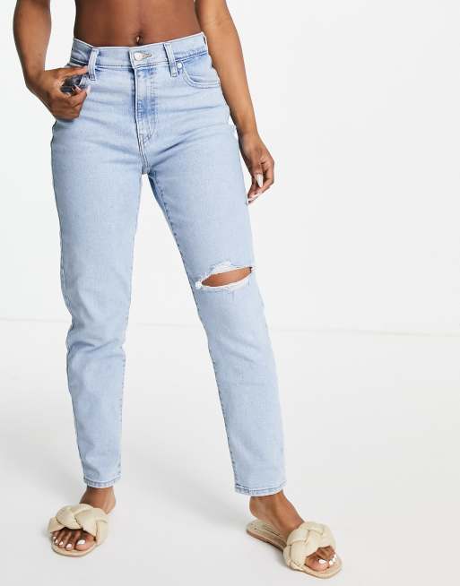 Levi's - Mom jeans met hoge taille in lichte wassing, 2 van 4
