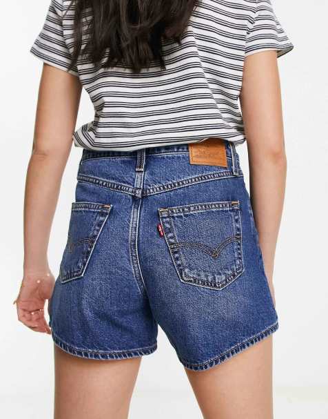 Levi's – Mom-Shorts im Stil der 80er in dunkelblauer Waschung - view 1