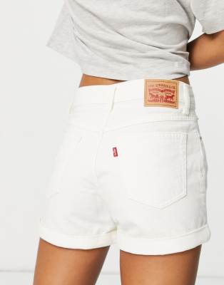 Levi's - Mom shorts svasati color crema