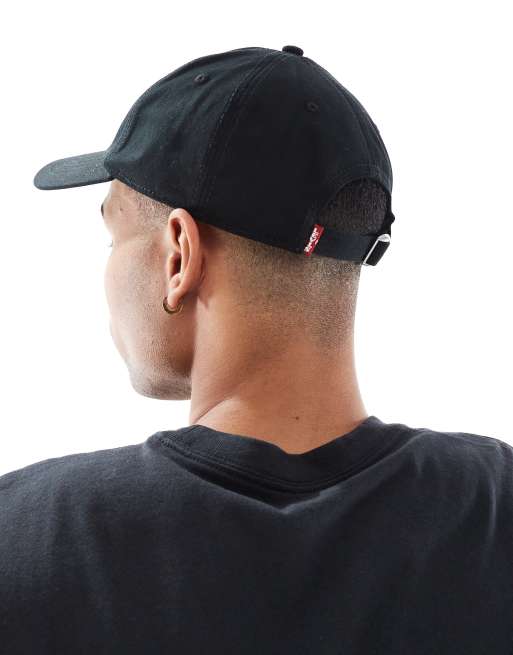 Levi's monogram twill baseball cap in black, 3 of 3