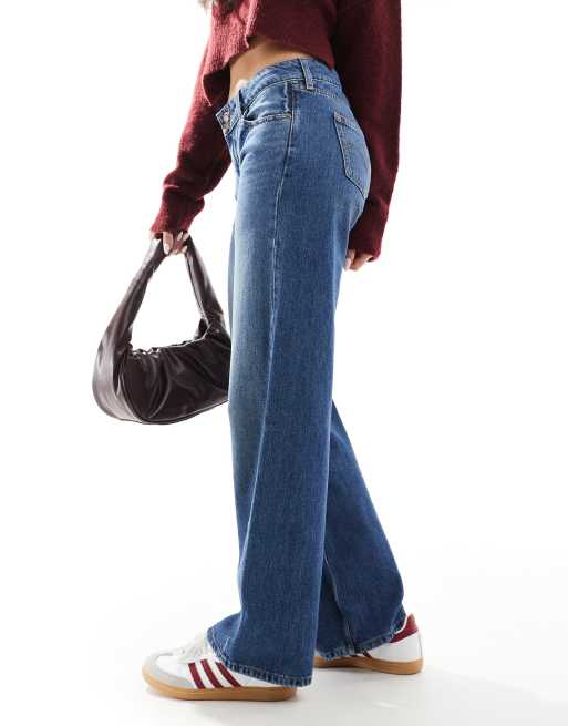 Levi's – Mörkblå, lediga bootcut-jeans med superlåg midja, 2 av 5