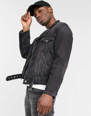 Men's Loose Fit Denim Rider Jacket