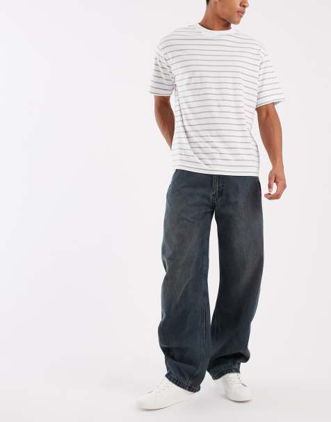 Levi's - Mørkeblå posede jeans med tøndeformede ben - view 1
