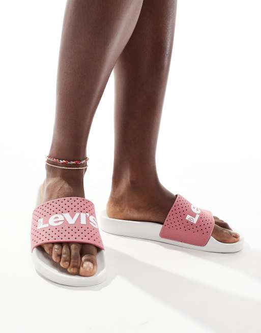 Levi's - Mules avec logo - Rose, 2 de 4