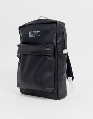 levis leather backpack