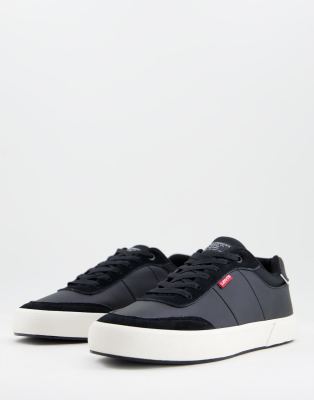 levis black trainers