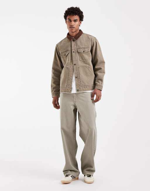Levi's Munroe trucker i beige med knappar, 3 av 5
