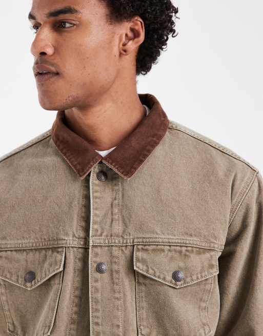 Levi's Munroe trucker in beige met knoopsluiting, 2 van 5